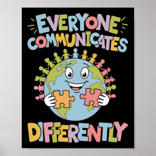 Iedereen communiceert anders Speciale onderwijs Poster