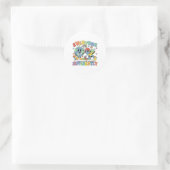 Iedereen communiceert anders Spraak Autisme 1 Ronde Sticker (Tas)
