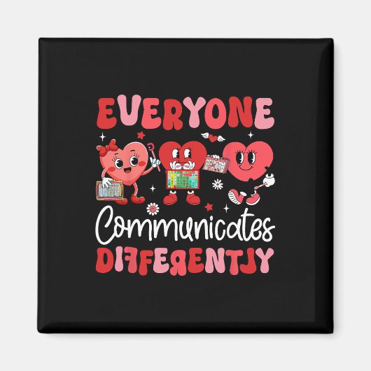 Iedereen communiceert anders Spraaktherapie V Magneet (Voorkant)