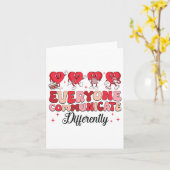 Iedereen Communiceert Anders Valentijnspeech  Kaart (Gele Bloem)