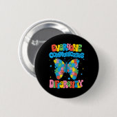 Iedereen communiceert verschillend Autisme Bewust Ronde Button 5,7 Cm (Voorkant /achterkant)