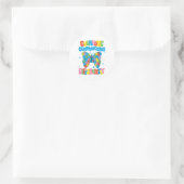 Iedereen communiceert verschillend Autisme Bewust Ronde Sticker (Tas)