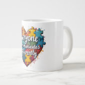 Iedereen communiceert verschillend grote koffiekop (Voorkant rechts)