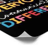 Iedereen communiceert verschillend snelheid autism poster (Hoek)