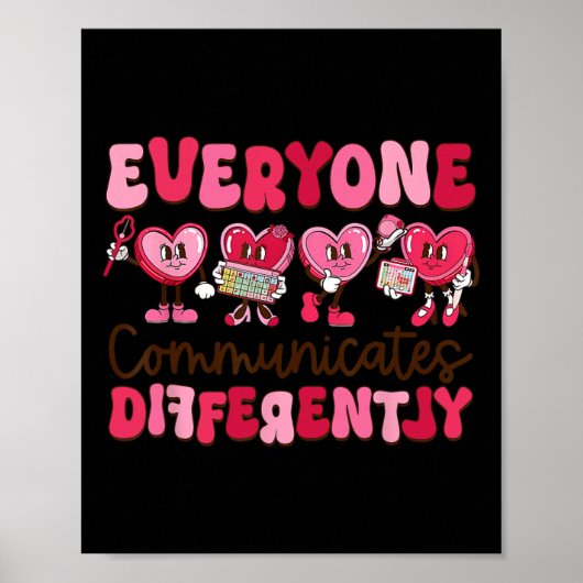 Iedereen communiceert verschillend speciaal onderw poster (Voorkant)