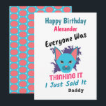 Iedereen dacht dat het gelukkig was om de verjaard<br><div class="desc">Iedereen dacht dat de Happy Birthday Custom Kaart een leuk gezegde had om iemand te geven voor zijn verjaardag. Geweldig om de kinder kinderen zoon dochter te geven. Personaliseer het.</div>