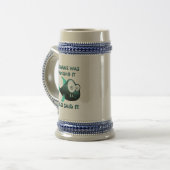 Iedereen dacht erover na, ik zei het net. bierpul (Voorkant links)