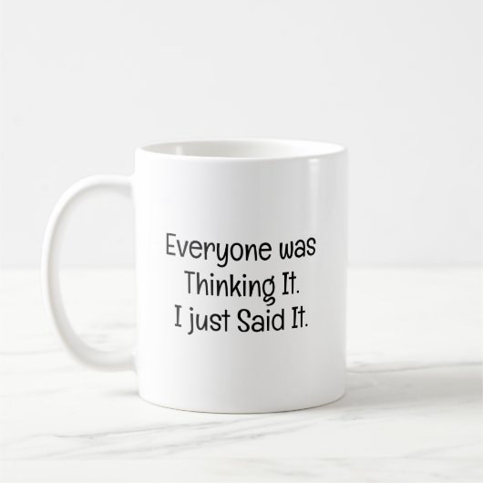 Iedereen dacht het koffiemok (Links)