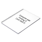 Iedereen dacht het notitieboek (Linkerzijde)