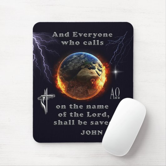 Iedereen die de naam van de Heer aanroept Muismat (Met muis)