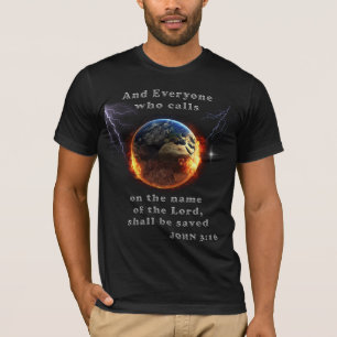 Iedereen die de naam van de Heer aanroept T-shirt