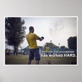 Iedereen die erin geslaagd is, heeft HARD gewerkt Poster (Voorkant)