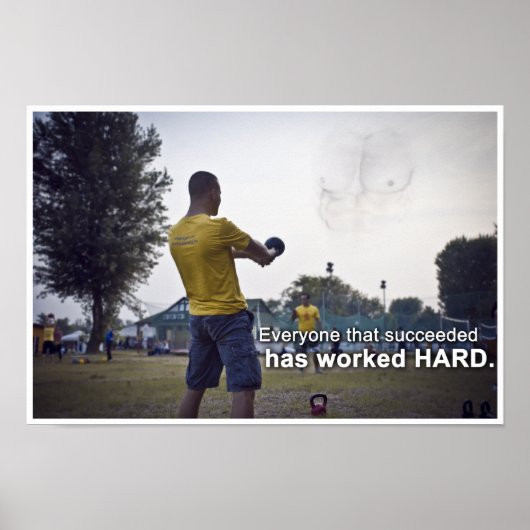 Iedereen die erin geslaagd is, heeft HARD gewerkt Poster (Voorkant)