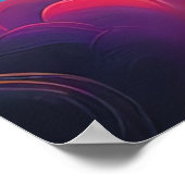 Iedereen die in kleurrijke wolken loopt poster (Hoek)