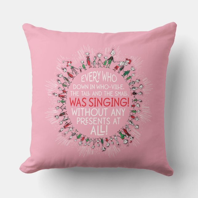 Iedereen die in Who-Ville is Kussen (Voorkant)