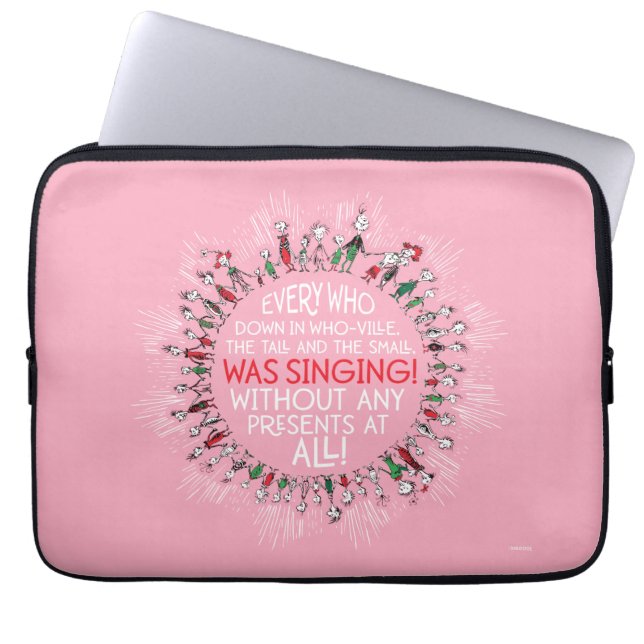 Iedereen die in Who-Ville is Laptop Sleeve (Voorkant)