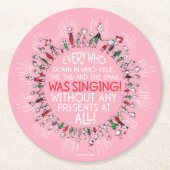 Iedereen die in Who-Ville is Ronde Kartonnen Onderzetter (Voorkant)