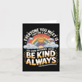 Iedereen die je ontmoet, vecht tegen een vechttand kaart (Voorkant)