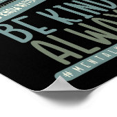 Iedereen die je ontmoet vecht tegen mentale genezi poster (Hoek)