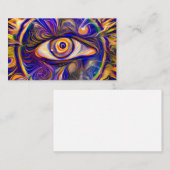 Iedereen die oog ziet visitekaartje (Voorkant / Achterkant)