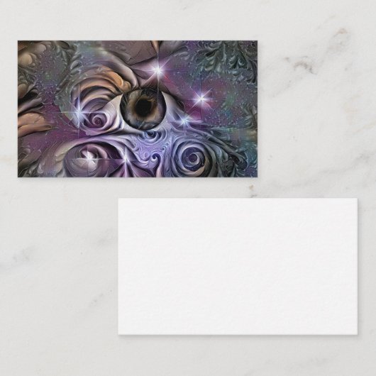 Iedereen die oog ziet visitekaartje (Voorkant / Achterkant)