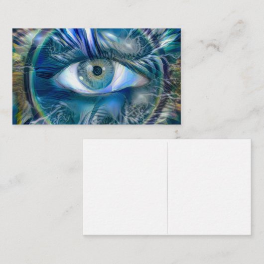 Iedereen die oog ziet visitekaartje (Voorkant / Achterkant)