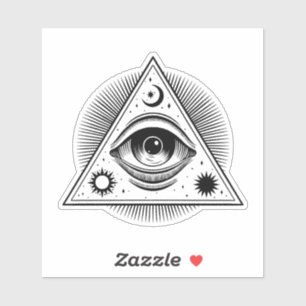Iedereen die oogilluminati ziet sticker