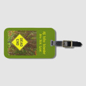 "Iedereen die zwerft, is niet verloren" Bagagelabel (Voorkant (horizontaal))