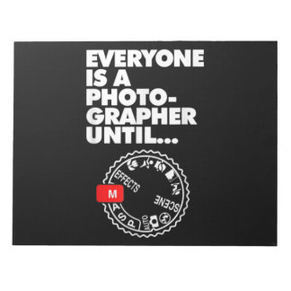 Iedereen een fotograaf tot handmatige modus notitieblok