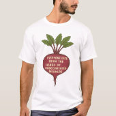 Iedereen eet uit handen van ongedocumenteerden t-shirt (Voorkant)