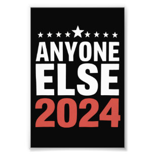 Iedereen Else 2024 Verkiezingscampagne Politiek Gr Foto Afdruk