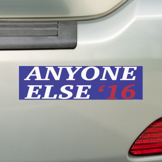 Iedereen Else Bumpersticker 2016 (Op auto)