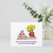 Iedereen Else Yells Bingo Briefkaart (Staand voorkant)