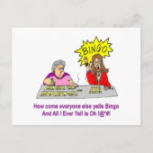 Iedereen Else Yells Bingo Briefkaart (Voorkant)