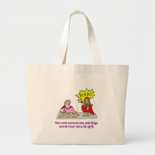Iedereen Else Yells Bingo Grote Tote Bag (Voorkant)