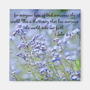 iedereen geboren uit God bijbel vers 1 Johannes 5: Magneet