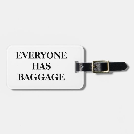 Iedereen heeft bagage bagagelabel (Voorkant horizontaal)