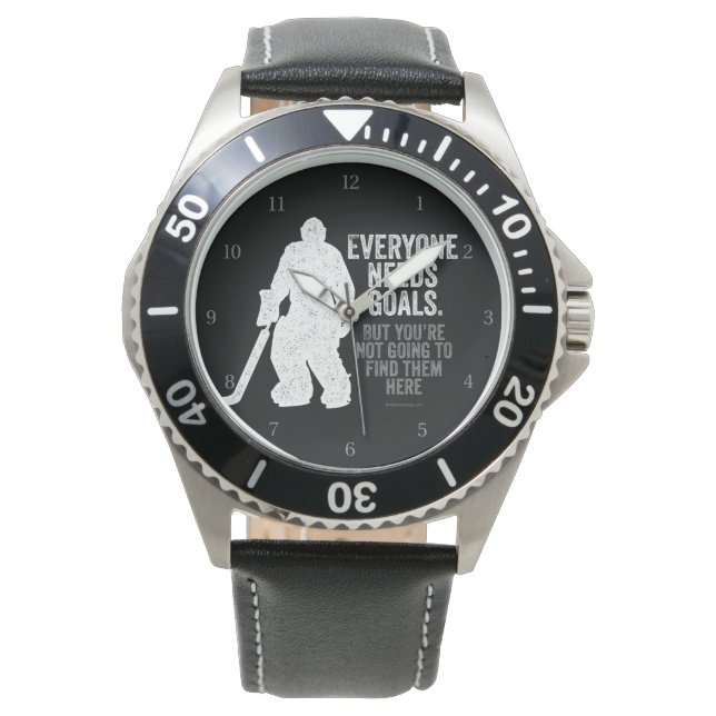 Iedereen heeft behoefte aan Goals (Hockey) polshor Horloge (Voorkant)