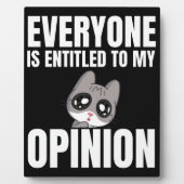 Iedereen heeft de titel Tabletopplaque met Easel Fotoplaat (Voorkant)