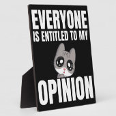 Iedereen heeft de titel Tabletopplaque met Easel Fotoplaat (Zijkant)