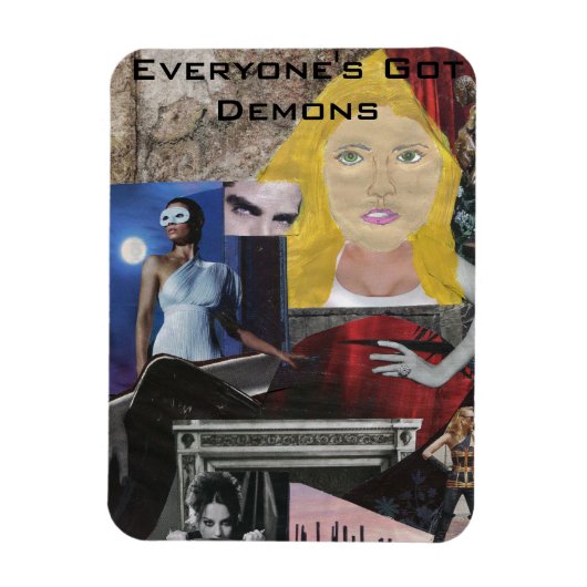 Iedereen heeft demonen Pop kunstmagneet Magneet (Verticaal)