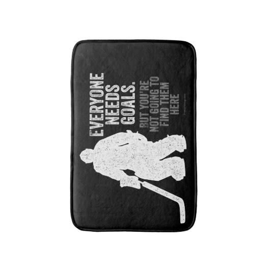 Iedereen heeft Doelstellingen nodig (Hockey) Badmat (Voorkant Verticaal)