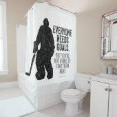 Iedereen heeft Doelstellingen nodig (Hockey) Douchegordijn (In situ)