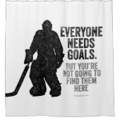 Iedereen heeft Doelstellingen nodig (Hockey) Douchegordijn (Voorkant)
