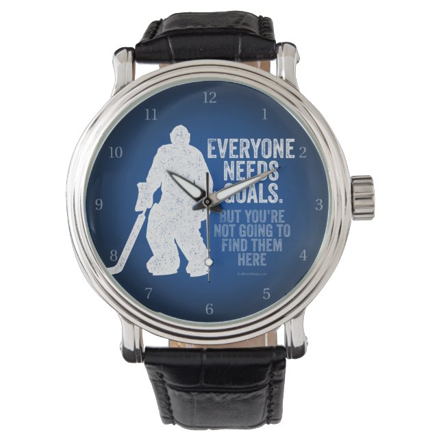Iedereen heeft Doelstellingen nodig (Hockey) Horloge (Voorkant)