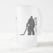 Iedereen heeft Doelstellingen nodig (Hockey) Matglas Bierpul (Voorkant rechts)