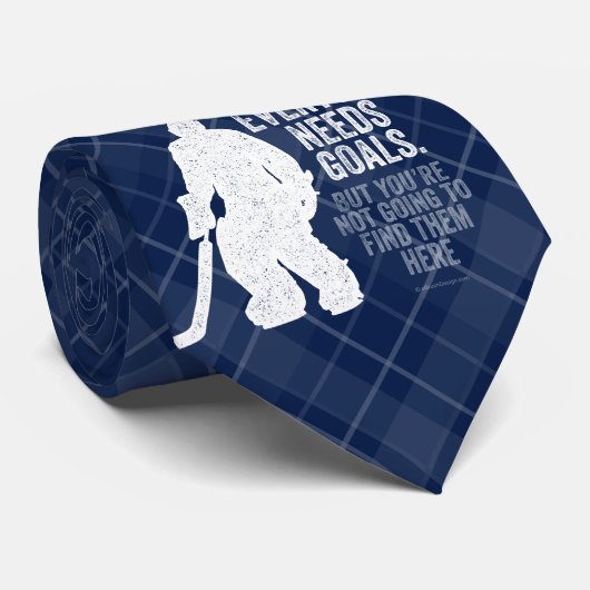 Iedereen heeft Doelstellingen nodig (Hockey) Stropdas (Opgerold)