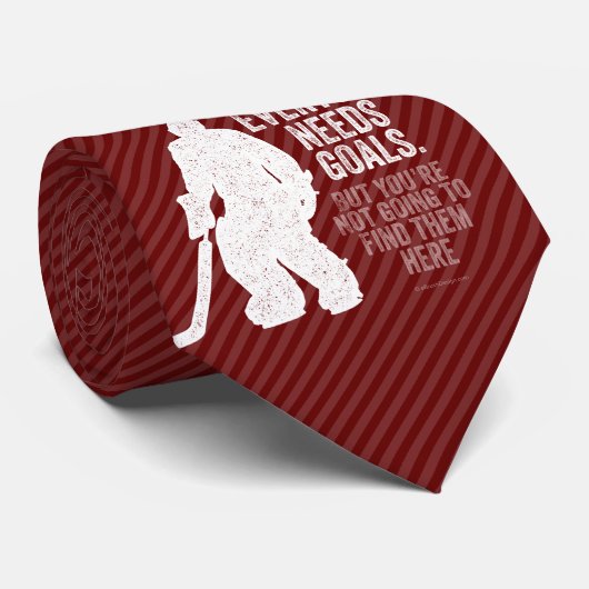 Iedereen heeft Doelstellingen nodig (Hockey) Stropdas (Opgerold)