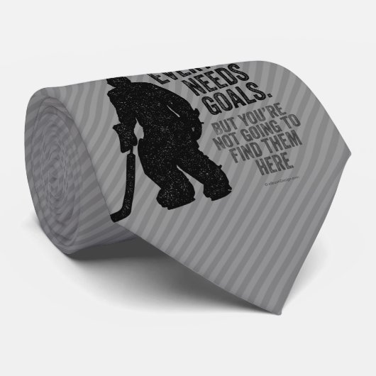 Iedereen heeft Doelstellingen nodig (Hockey) Stropdas (Opgerold)