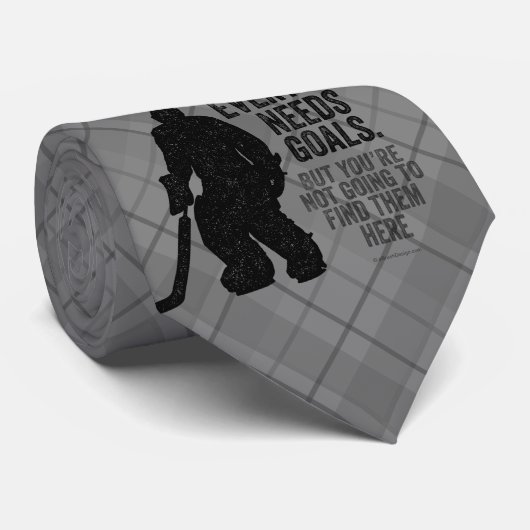 Iedereen heeft Doelstellingen nodig (Hockey) Stropdas (Opgerold)